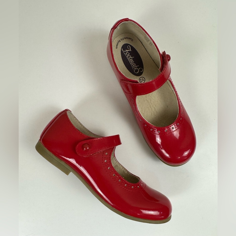 FootMates Emma Red Patent Leather Mary Jane